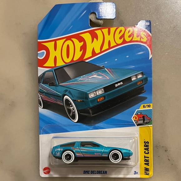 Hot Wheels DMC DeLorean Toy Car - Blue